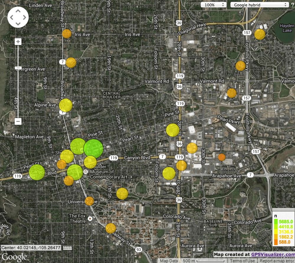 2013 most active stations map